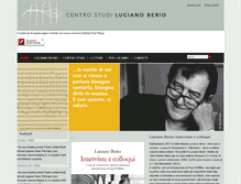 Tablet Screenshot of lucianoberio.org